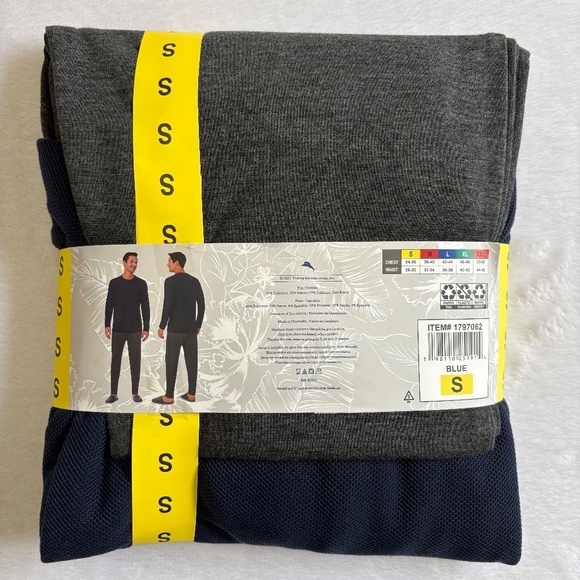 Tommy Bahama Men's Lounge/Pajamas Set, Small, Blue/Gray, NWT - Picture 8 of 15